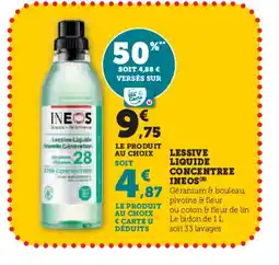 Super U INEOS Lessive liquide concentree offre