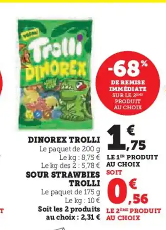 Super U TROLLI Dinorex offre