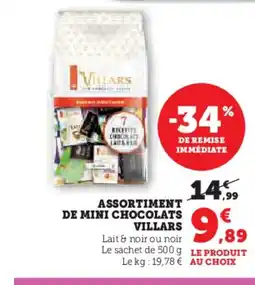 Super U VILLARS Assortiment de mini chocolats offre