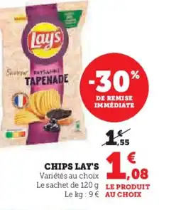 Super U LAY'S Chips offre