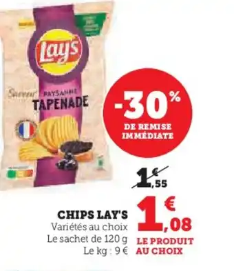Super U LAY'S Chips offre