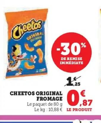 Super U CHEETOS Original fromage offre