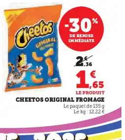 Super U CHEETOS Original fromage offre