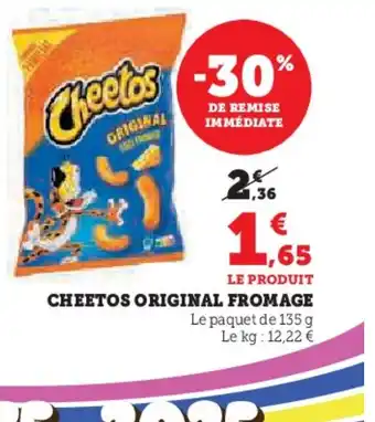 Super U CHEETOS Original fromage offre