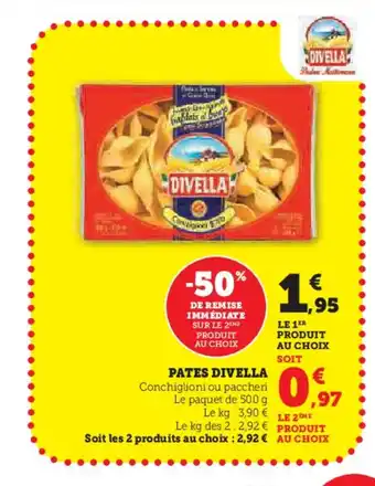 Super U DIVELLA Pates offre