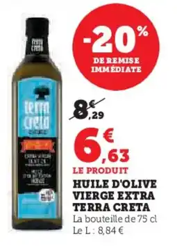 Super U TERRA CRETA Huile d'olive vierge extra offre