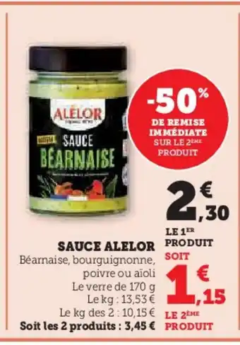 Super U ALELOR Sauce offre