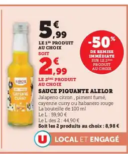 Super U ALELOR Sauce piquante offre