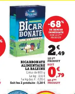 Super U LA BALEINE Bicarbonate alimentaire offre