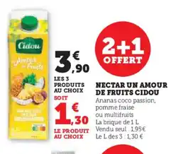 Super U CIDOU Nectar un amour de fruits offre
