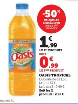 Super U OASIS Tropical offre