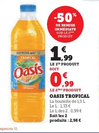 Super U OASIS Tropical offre