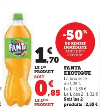 Super U FANTA Exotique offre