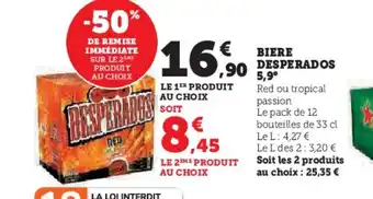 Super U DESPERADOS Biere offre