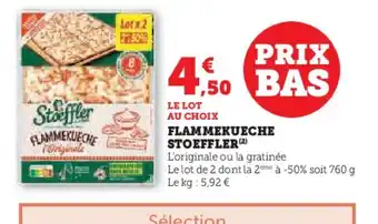 Super U STOEFFLER Flammekueche offre