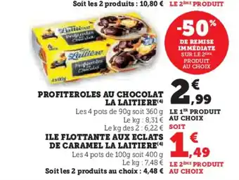 Super U LA LAITIERE Profiteroles au chocolat offre