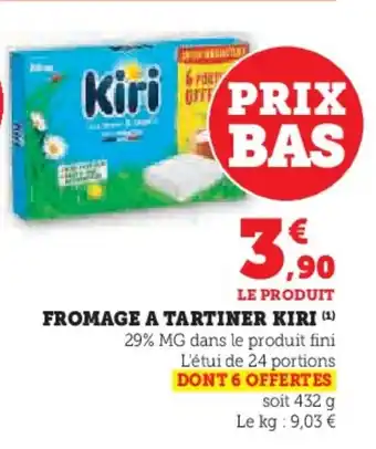 Super U KIRI Fromage a tartiner offre