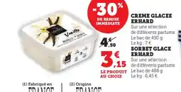 Super U ERHARD Creme glacee offre
