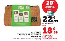 Super U BULLDOG Coffret trousse de toilette offre