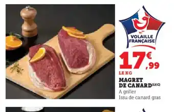 Super U Magret de canard offre