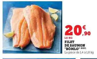 Super U Filet de saumon bömlo offre