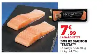 Super U FROYA Dos de saumon offre