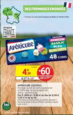 Intermarché Contact APÉRICUBE Cocktail offre