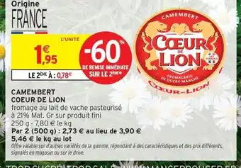 COEUR DE LION Camembert