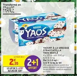 Intermarché Contact YAOS NESTLÉ Yaourt à la grecque stracciatella offre