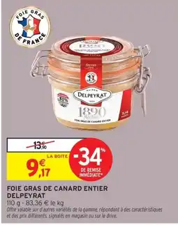 Intermarché Contact Foie gras de canard entier offre