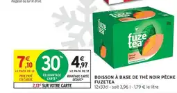 Intermarché Contact FUZETEA Boisson à base de thé noir pêche offre