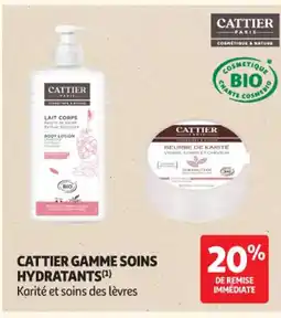 Auchan Parapharmacie CATTIER Gamme soins hydratants offre