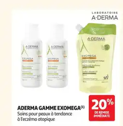 Auchan Parapharmacie ADERMA Gamme exomega offre