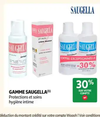Auchan Parapharmacie SAUGELLA Gamme offre