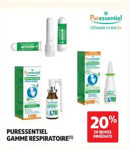Auchan Parapharmacie PURESSENTIEL Gamme respiratoire offre