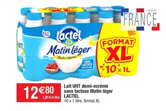Migros Lait UHT demi-écréme sans lactose Matin léger offre