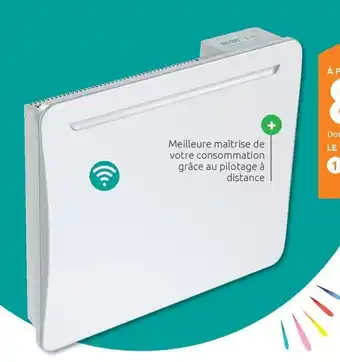 Mr Bricolage Radiateur à inertie sèche Wifi Nido offre