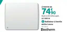 Mr Bricolage BESTHERM Radiateur à inertie sèche Louna offre