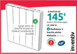 Mr Bricolage Radiateur à inertie sèche offre