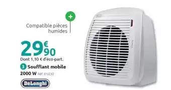 DELONGHI Soufflant mobile 2000 W