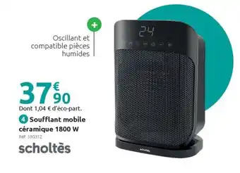 Mr Bricolage SCHOLTES Soufflant mobile céramique 1800 W offre