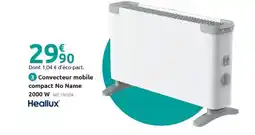 Mr Bricolage HEALLUX Convecteur mobile compact No Name 2000 W offre