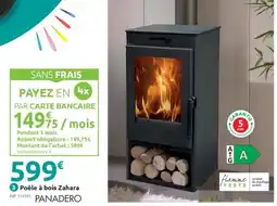 Mr Bricolage PANADERO Poêle à bois Zahara offre