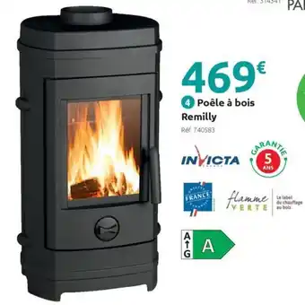 Mr Bricolage INVICTA Poêle à bois Remilly offre