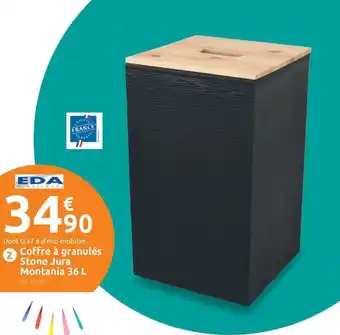 Mr Bricolage EDA Coffre à granulés Stone Jura Montania offre
