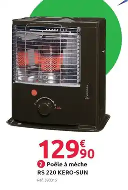 Mr Bricolage Poêle à mèche RS 220 KERO-SUN offre