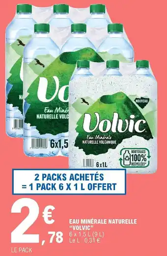E.Leclerc Eau Minérale Naturelle Volvic offre
