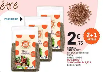 E.Leclerc Graines Happy Bio offre