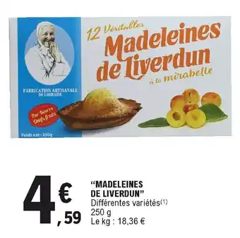 E.Leclerc Madeleines de Liverdun offre