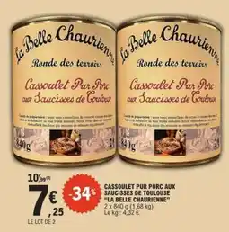E.Leclerc Cassoulet Pur Porc aux Saucisses de Toulouse 'La Belle Chaurienne' offre